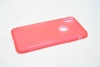 Чехол силиконовый плотный прозрачный iPhone XS Max, красный