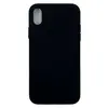 Чехол силиконовый гладкий Soft Touch iPhone XR, черный №18 (закрытый низ)