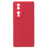 Чехол силиконовый гладкий Soft Touch Huawei Honor 70 5G, бордовый
