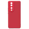 Чехол силиконовый гладкий Soft Touch Huawei Honor 70 Pro, бордовый