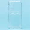 Чехол силиконовый с визитницей Samsung A05 SM-A055 прозрачный