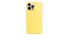 Чехол силиконовый гладкий Soft Touch iPhone 12 Pro Max, ярко-желтый №40 (закрытый низ)