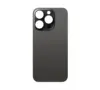 Задняя крышка iPhone 15 Pro Max стеклянная, легкая установка, черный титан (Org)