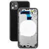Задняя крышка/ Корпус iPhone 11 в сборе с рамкой и шлейфами, черный (CE)