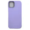 Чехол силиконовый гладкий Soft Touch iPhone 14, светло-сиреневый №47 (закрытый низ)