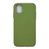 Чехол силиконовый гладкий Soft Touch iPhone 11, темно-зеленый №61 (закрытый низ)