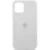 Чехол силиконовый гладкий Soft Touch iPhone 12, белый №9 (закрытый низ)