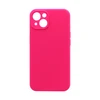 Чехол силиконовый гладкий Soft Touch iPhone 13, ярко-розовый №62 (закрытый низ)