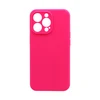 Чехол силиконовый гладкий Soft Touch iPhone 13 Pro, ярко-розовый №62 (закрытый низ)
