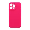 Чехол силиконовый гладкий Soft Touch iPhone 14 Pro Max, ярко-розовый №62 (закрытый низ)