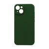Чехол силиконовый гладкий Soft Touch iPhone 14, темно-зеленый №61 (закрытый низ)