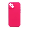 Чехол силиконовый гладкий Soft Touch iPhone 14, ярко-розовый №62 (закрытый низ)