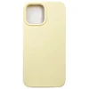 Чехол силиконовый гладкий Soft Touch iPhone 12 Pro Max, светло-желтый №51 (закрытый низ)