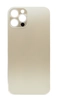Задняя крышка iPhone 12 Pro стеклянная, легкая установка, золото (Org)