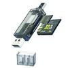 Card-Reader WALKER WCD-72 (SD/ Micro SD), Type-C - USB, черный