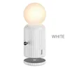 Беспроводное зарядное устройство HOCO H8 Jewel + настольная ночная лампа, 7 цветов, белый