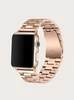 Металлический браслет для Apple Watch 38/ 40 мм, розовое золото