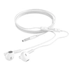 Наушники HOCO M64 Melodious wire control earphones with mic., белые