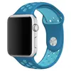 Ремешок Band Sport Nike для Apple Watch 38 мм/ 40 мм голубой с синим №16