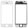 Стекло дисплея для переклейки iPhone 5S в сборе с рамкой и OCA пленкой, белое