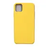 Чехол силиконовый гладкий Soft Touch iPhone 11 Pro Max, желтый (без логотипа)