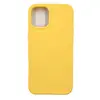 Чехол силиконовый гладкий Soft Touch iPhone 12 mini, желтый №40 (закрытый низ)