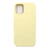 Чехол силиконовый гладкий Soft Touch iPhone 12 mini, светло-желтый №51 (закрытый низ)