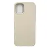 Чехол силиконовый гладкий Soft Touch iPhone 12 mini, слоновая кость №11 (закрыт низ)