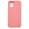 Чехол силиконовый гладкий Soft Touch iPhone 12 Pro Max, светло-розовый №12 (закрытый низ)