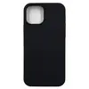 Чехол силиконовый гладкий Soft Touch iPhone 12 Pro Max, черный №18 (закрытый низ)
