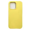 Чехол силиконовый гладкий Soft Touch iPhone 13 Pro, желтый №4 (закрытый низ)
