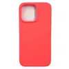 Чехол силиконовый гладкий Soft Touch iPhone 13 Pro, ярко-розовый №29 (закрытый низ)