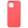 Чехол силиконовый гладкий Soft Touch iPhone 13 Pro Max, ярко-розовый (закрытый низ)