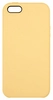 Чехол силиконовый гладкий Soft Touch iPhone 5/ 5S/ SE, желтый (без логотипа)