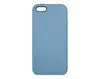 Чехол силиконовый гладкий Soft Touch iPhone 5/ 5S/ SE, синий (без логотипа)