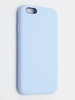 Чехол силиконовый гладкий Soft Touch iPhone 6/ 6S, голубой (без логотипа)