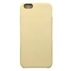 Чехол силиконовый гладкий Soft Touch iPhone 6/ 6S, светло-желтый (№51)