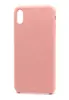 Чехол силиконовый гладкий Soft Touch iPhone X/ XS, бледно-розовый №12