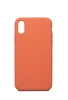 Чехол силиконовый гладкий Soft Touch iPhone X/ XS, кораллово-оранжевый №42