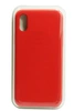 Чехол силиконовый гладкий Soft Touch iPhone X/ XS, красный №14