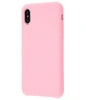 Чехол силиконовый гладкий Soft Touch iPhone X/ XS, розовый №6