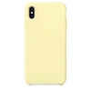 Чехол силиконовый гладкий Soft Touch iPhone X/ XS, светло-желтый (№51)
