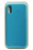 Чехол силиконовый гладкий Soft Touch iPhone X/ XS, светло-синий №3, 53
