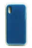 Чехол силиконовый гладкий Soft Touch iPhone X/ XS, синий №24 (40)