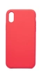 Чехол силиконовый гладкий Soft Touch iPhone X/ XS, ярко-розовый №29
