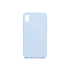 Чехол силиконовый гладкий Soft Touch iPhone XR, голубой (без логотипа)