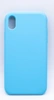 Чехол силиконовый гладкий Soft Touch iPhone XR, голубой №16