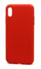 Чехол силиконовый гладкий Soft Touch iPhone XS Max, красный №14