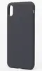 Чехол силиконовый гладкий Soft Touch iPhone XS Max, темно-серый №15