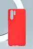 Чехол силиконовый матовый Huawei P30 Pro, красный